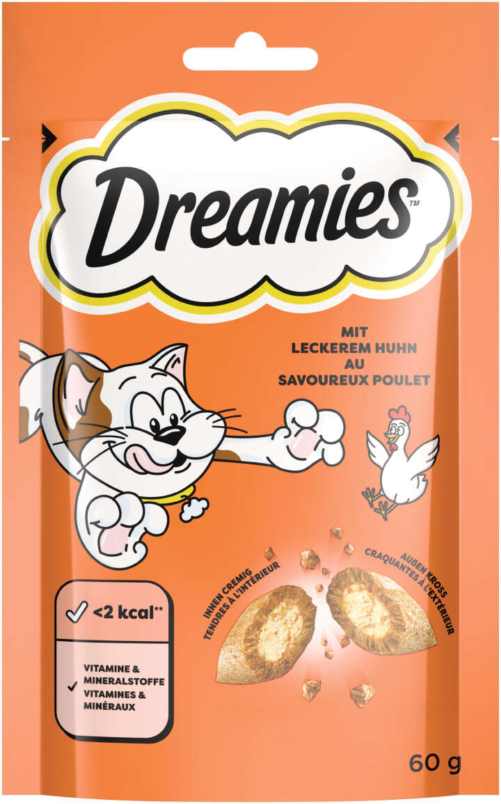 Dreamies Katzenleckerli mit Huhn